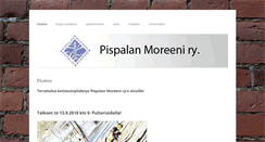 Desktop Screenshot of pispalanmoreeni.fi