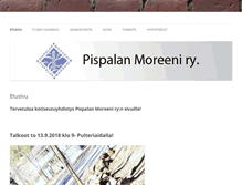 Tablet Screenshot of pispalanmoreeni.fi